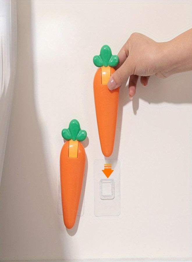 SHOPONIL 1Pc Drain Hair Catcher, Carrot Shaped Wall Mounted Drain Hair Catcher, Hair tweezer Cleaning Clip Tool Avoid clogged drains for Bathroom,Shower Room,Kitchen,Stain Cleaner Around Sink - Image 4